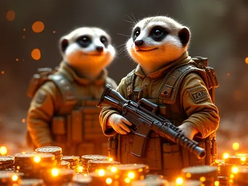 Meerkat Misfits pokie artwork at Clubhouse Casino