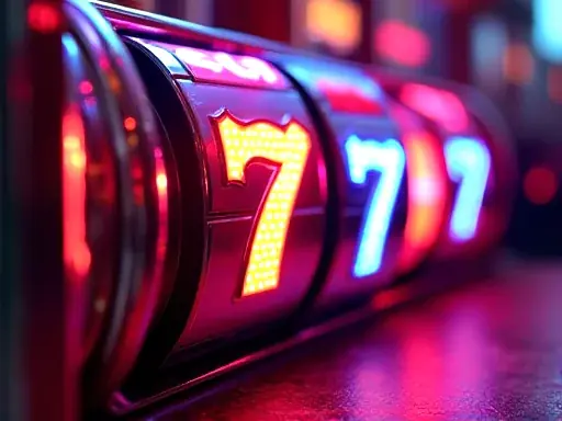 Neon Wheel 7s pokie artwork at Clubhouse Casino